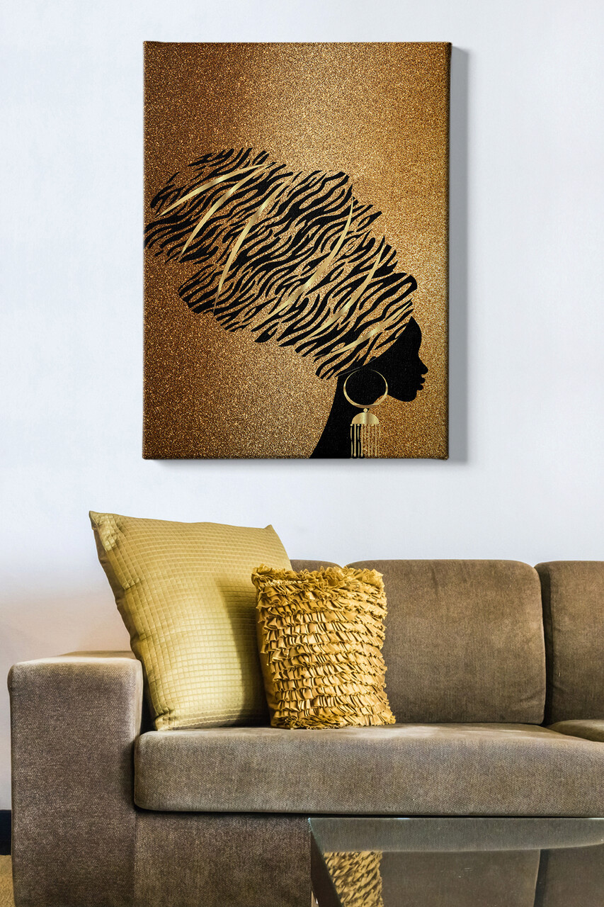 Tablou decorativ, Kanvas Tablo (70 x 100), Cadru: 100% LEMN (grosime: 3 cm), Multicolor - imagine 6